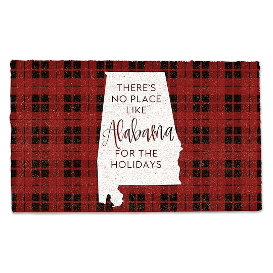 Alabama For the Holidays Doormat
